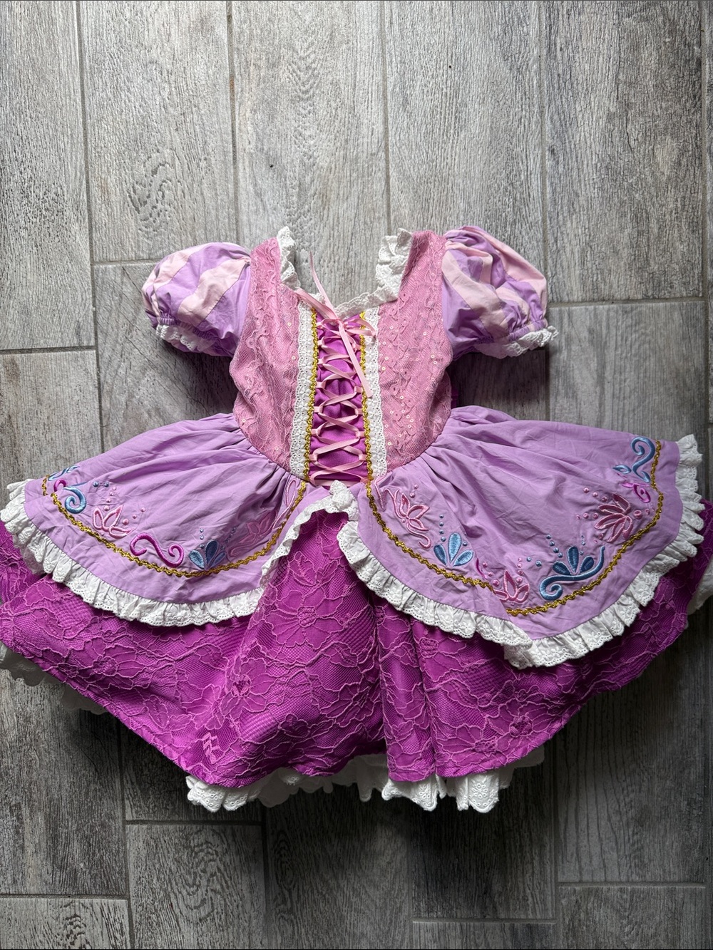 NWT-Bitty bundle of joy- Tangled Princess Dress-Up Costume for Kids